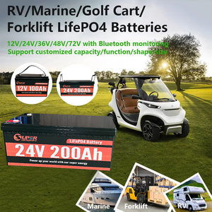 Thông minh năng lượng mặt trời LiFePO4 Pin Chu kỳ sâu 12V 24V 50Ah 100Ah 150AH 200AH 300ah <span class=keywords><strong>Lithium</strong></span> <span class=keywords><strong>ion</strong></span> có thể sạc lại pin cho RV năng lượng mặt trời - Product Image 6