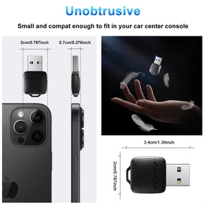 Adattatore Wireless CarPlay 2 in 1, Mini Box Smart CarPlay per Apple iOS Android, Display Car Play Plug&Play, Connessione BT WiFi 5G <span class=keywords><strong>Auto</strong></span> - Product Image 2