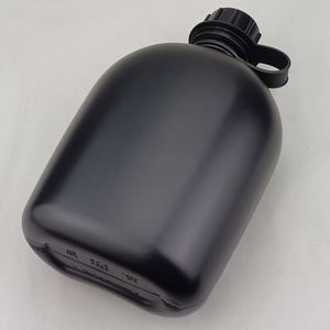 Muestra gratuita: Cantimplora táctica con funda de lona, verde oliva, para deporte, 3 piezas con asa - Product Image 5