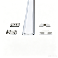 Profilé LED en aluminium 6063-T5 pour éclairage de surface, 39*09 MM, pour armoires et meubles