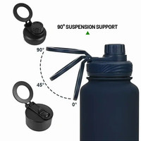 Bouteilles d'eau de sport à aimant Magsafe isolées, gobelets et support magnétique pour téléphone portable, bouteille de sport avec support pour téléphone