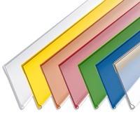 Porte-étiquette pour rayonnage gondole personnalisé, dos adhésif transparent, bandes de prix pour étagère, étagère en plastique PVC, bande de données pour étagère de supermarché