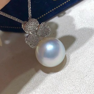 Collar de Plata de Ley S925 Versátil al por Mayor, con Forma de Arroz, Exquisito, de Alta Gama, Ligero, con Diseño de Perlas de Moda - Product Image 3