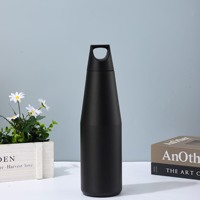 Personnalisé 580ml 1080ml Couleurs Double Paroi En Acier Inoxydable Style Américain Conique En Acier Inoxydable Flacon Sport Bouteille D'eau