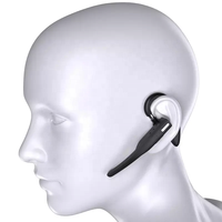 YYK525 Earpiece tunggal kualitas tinggi 2024 Earphone Stereo Earhook mode dengan Logo kustom untuk mengemudi