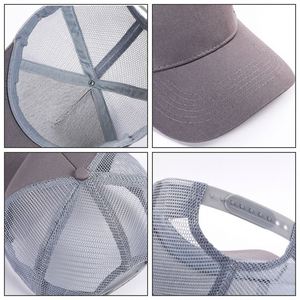 Casquette en maille à cinq panneaux 100 % coton de haute qualité en gros, disponible près de chez vous - Product Image 3