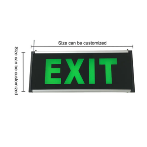 Lampu tanda keluar darurat dapat diisi ulang LED kustom pola lampu darurat untuk keluar - Product Image 4