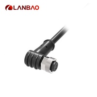 Connecteur de câble LANBAO M8 de diamètre QE8, 3 broches, 4 broches, mâle et femelle, 2m, 5m