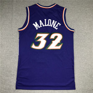 Vente en gros de nouveaux maillots de basket-ball américains cousus nouvelle saison #32 Malone #12 Stockton <span class=keywords><strong>Utah</strong></span> <span class=keywords><strong>Jazz</strong></span> maillots - Product Image 3