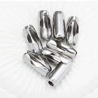 2023 gros acier inoxydable or argent boule chaîne fermoir connecteur convient 6mm boule perle chaîne