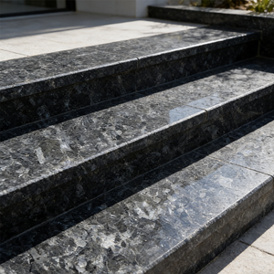 Loseta de Granito Negro Angola Natural Pulido de Primera Calidad, Corte a Medida, 1 Año de Garantía para Uso en Exteriores, Diseño Gráfico - Product Image 5