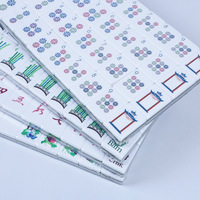 Approvisionnement direct d'usine : Tuiles de mahjong miniatures personnalisées en acrylique bleu marine, tuiles de mahjong de style américain, parfaites pour les soirées jeux