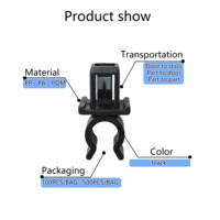 Clip de fixation en nylon haute résistance anti-âge pour support de capot de voiture, compatible Toyota