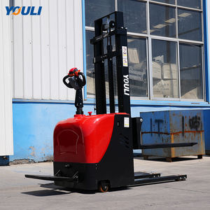 YOULI 1,5 T remoto mini elevador eléctrico apilador carretilla elevadora completamente eléctrica portátil autocarga apilador - Product Image 2