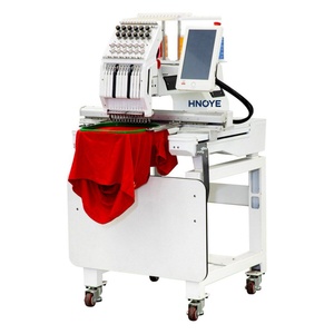 Machine à broder informatisée à tête unique 12 aiguilles 1200 tr/min pour broderie plate de casquettes et de t-shirts - Product Image 1