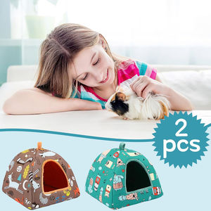 Outdoor Eco-friendly Guinea Pig <b>Beds</b> with Print Pattern for Long-Haired Rabbits Hamsters Small Rodents-Washable <b>Pet</b> Nest - Product Image 6