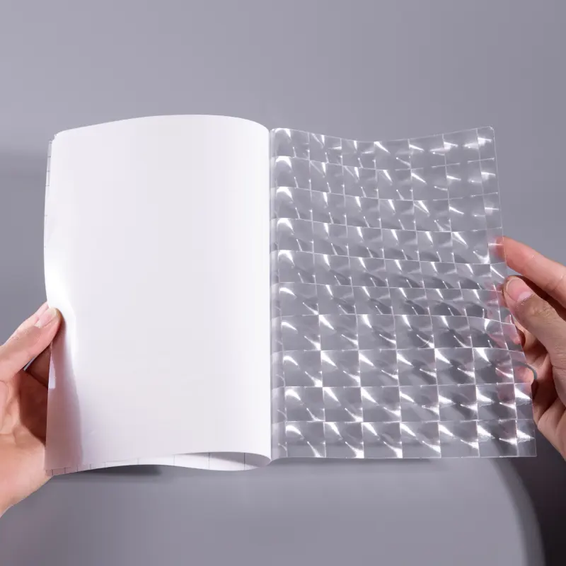 Folha holográfica transparente da flexografia Folha carimbo quente Filme carimbo quente no papel ou no plástico