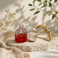 Diffuseur de parfum pour voiture en verre suspendu personnalisé, rechargeable, pour la décoration intérieure du véhicule