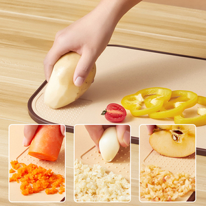 2022 Best Seller Kitchen Tools Mildew Proof PP Wheat Straw Plastic Chopping Board Set Cutting Board