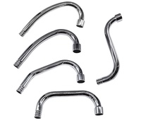 Robinet moderne en laiton ou en acier inoxydable finition chromée pour salles de bain, toilettes publiques et robinets de toilettes avec installation facile