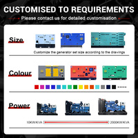 Générateur diesel silencieux de type moteur de 15 kW à 40 kW pour usage domestique, vitesse de 1500 tr/min, 400 V/220 V, 50 Hz/60 Hz, ATS