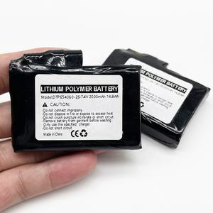 יצרן סוללות ליפו 654065-2s <span class=keywords><strong>7.4v</strong></span> 2000mah סוללת ליתיום פולימר ליתיום נטענת li לטעינה לכפפות מחוממות - Product Image 6