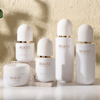 Nouvel ensemble de flacons pompe en verre en stock pour cosmétiques |   Flacon vide de 120 ml pour lotion, sérum et crème