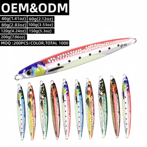 Señuelos de Pesca de Agua Salada Hechos a Medida, Fluorescentes, Brillan en la Oscuridad, Cebo de Agua Media para Salmón, Marlín, Tiburón y Lubina - Uso en Lagos - Product Image 1