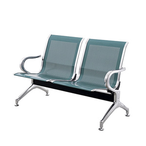 Sillas de Espera Industriales Nacionales GY-T03, Banco Doble para Hospital/Aeropuerto, Estructura Metálica, Uso en Exteriores - Product Image 1