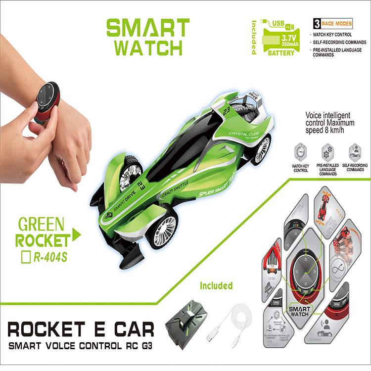 New Christmas gifts customized smart watch remote control car voice Rocket Racing Formula 1 car rc - Product Image 6