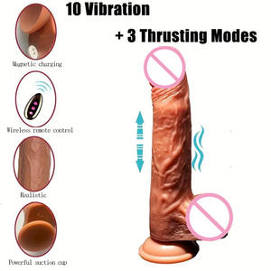 10 chế độ rung sang trọng dildo Vibrator đối với phụ nữ g-spot Đồ chơi tình dục với điều khiển từ xa & hút mạnh mẽ lớn dildo cho phụ nữ - Product Image 1
