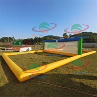 Équipement de jeu gonflable pour terrain de volley-ball Piscine de volley-ball flottante pour adultes et enfants Équipement d'amusement en plein air