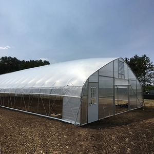 Commercial Agricultural Double Layer Greenhouse Hot Galvanized Steel <b>Frame</b> 150/200 Micro PE Film Roof and Side Plastic Cover - Product Image 6