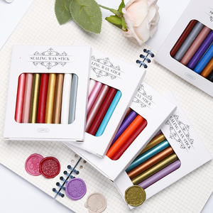 Barras de cera para sellar, 10 unidades, colores variados, para sellos de sobres, suministros para manualidades para fiestas de boda, estilo clásico - Product Image 2