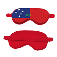 Masque de sommeil en soie simulée avec drapeau national du Belize personnalisé, sangle élastique réglable, pour les siestes quotidiennes de courte durée