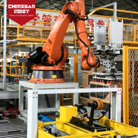 Robot Paletizador de Bolsas Totalmente Automático, Paletizador Robótico Industrial para Bolsas de Cemento, Alimentos y Granos