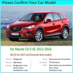 Pour <span class=keywords><strong>Mazda</strong></span> <span class=keywords><strong>CX</strong></span>-<span class=keywords><strong>5</strong></span> CX5 <span class=keywords><strong>CX</strong></span> <span class=keywords><strong>5</strong></span> KE 2012 2013 2014 2015 <span class=keywords><strong>2016</strong></span> Garde-boue, bavettes, protections de pare-chocs, protections anti-éclaboussures, accessoires de voiture - Product Image 2