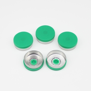20mm Medical Green Crimp Top Flaschen verschlüsse <span class=keywords><strong>Flip</strong></span> Top Aluminium ump Kunststoff abdeckungen - Product Image 4
