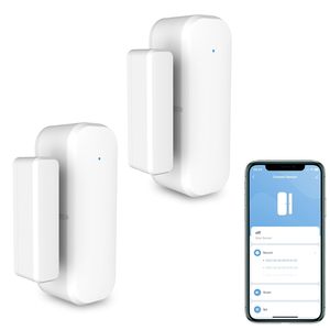 Capteur de <span class=keywords><strong>porte</strong></span>/fenêtre intelligent Tuya <span class=keywords><strong>WiFi</strong></span>, détecteur d'<span class=keywords><strong>ouverture</strong></span>/fermeture, plastique, alimenté par piles, commande vocale, application Alexa/Google, alertes, hôtel américain - Product Image 1