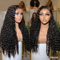 Perruque en cheveux humains vierges vietnamiens, bouclés birmanes, avec dentelle HD frontale pré-épilée, aspect naturel, vente en gros