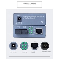 Convertisseur Fibre Optique Gigabit Prix Usine 10/100/1000M Convertisseur de Média Fibre Optique 25KM SC RJ45 Convertisseur de Média Optique Gigabit