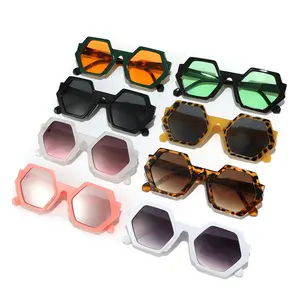 2024 Neue Mode polygonale Brille vielseitiger moderner Stil Sonnenbrille 2328