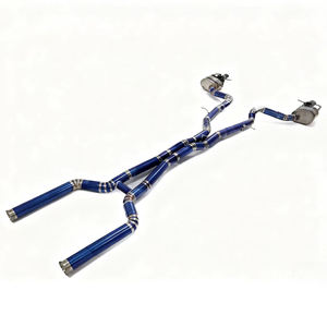 Mercedes-<span class=keywords><strong>AMG</strong></span> GT63 (X290) Échappement modifié de luxe en titane, section intermédiaire-arrière, soupape à commande intelligente, finition <span class=keywords><strong>bleu</strong></span> brûlé - Product Image 3