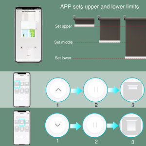 SZMYQ maison intelligente automatique 25mm 0.8Nm WiFi moteur de store à rouleau tubulaire IP 44 Fit 2.5M 38MM Tube App télécommande - Product Image 5