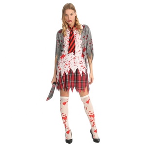 Disfraz De <span class=keywords><strong>Colegiala</strong></span> Sangrienta De Terror Para <span class=keywords><strong>Halloween</strong></span> Disfraz De Zombie De Terror Para Adulto Mujer <span class=keywords><strong>Colegiala</strong></span> Zombie Sexy - Product Image 3
