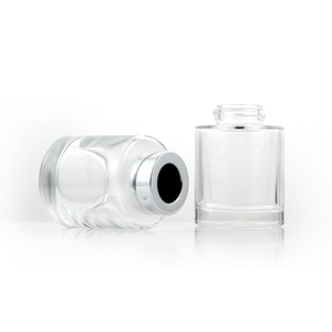 Bottiglia in Vetro Rotonda per Diffusore a <span class=keywords><strong>Bastoncini</strong></span>, Ricaricabile, Bocca Larga, 100ml 120ml 170ml 200ml, con Anello Nero e <span class=keywords><strong>Bastoncini</strong></span> in Fibra - Product Image 5