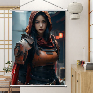 Bán buôn Áp phích Scroll Banner biểu tượng tùy chỉnh in ấn Anime nhân vật PVC Polyester tường di chuyển - Product Image 4