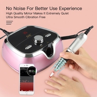 Perceuse à ongles électrique SML 35000 tr/min SML M3 avec pédale, modes main et pied, machine de manucure et pédicure pour nail art