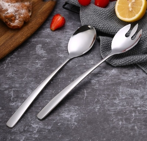 DFC1209 -2  SUS 304 ส้อมสแตนเลสสตีลสำหรับผลไม้และสลัด คุณภาพสูง ผิวเงาแบบกระจก - Product Image 2