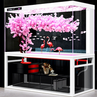 Aquarium Rectangulaire 2026 avec Filtration Intégrée au Fond, Sans Changement d'Eau, Verre Ultra Transparent pour Arowana, Intelligent, Haut de Gamme, Grand Modèle pour Salon